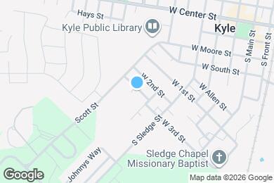 Map image of the property - 705 W 3rd St