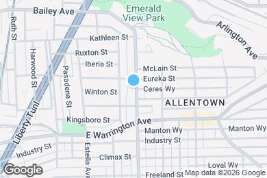 Map image of the property - 74 Beltzhoover Ave