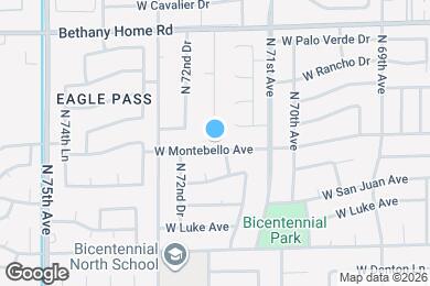 Map image of the property - 7208 W Montebello Ave