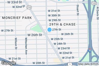 Map image of the property - 1285 W 26th St