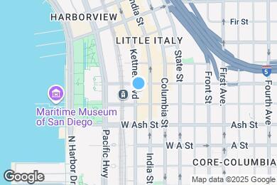 Map image of the property - 1601 Kettner Blvd