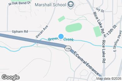 Map image of the property - 1011 E Central Entrance