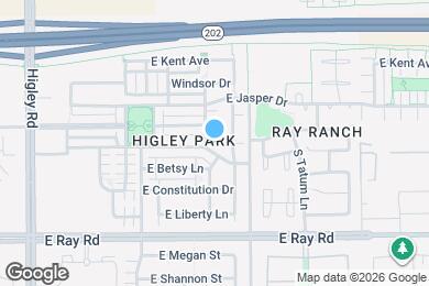 Map image of the property - 1427 S Moccasin Trail