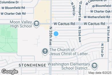 Map image of the property - 3433 W Paradise Dr