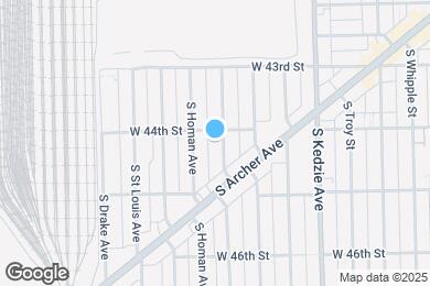 Map image of the property - 4410 S Christiana Ave