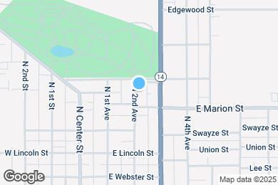 Map image of the property - 607 N 2nd Ave