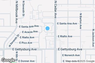 Map image of the property - 4727 N Cedar Ave
