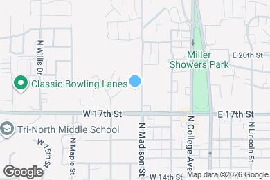 Map image of the property - 1317 N Kinser Pike