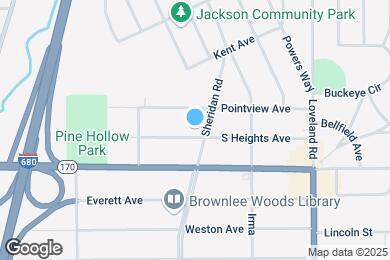 Map image of the property - 1764 S Heights Ave