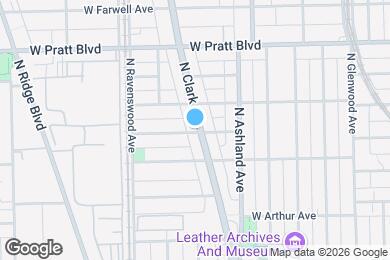 Map image of the property - 6634 N Clark St