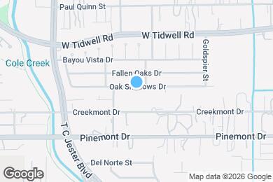 Map image of the property - 4411 Oak Shadows Dr