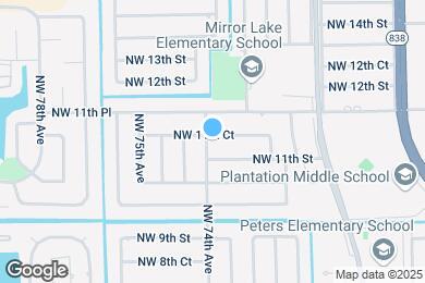 Map image of the property - 7340 NW 11th Ct
