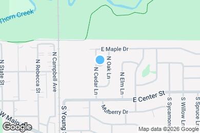 Map image of the property - 107 N Cedar Ln