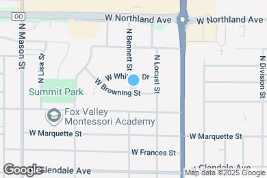 Map image of the property - 826 W Browning St