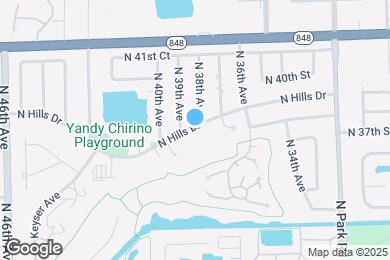 Map image of the property - 3900 N Hills Dr