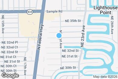Map image of the property - 2020 NE 33rd St