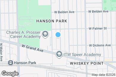 Map image of the property - 2124 N Lorel Ave