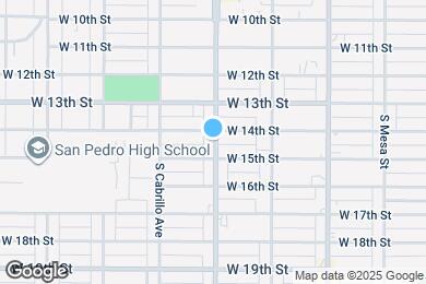 Map image of the property - 1417 S Gaffey St
