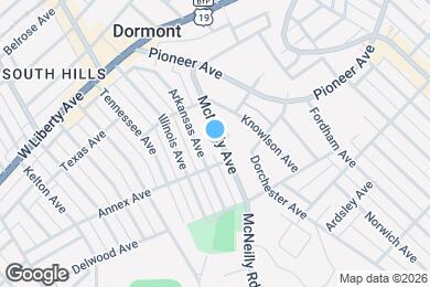 Map image of the property - 1221 McNeilly Ave