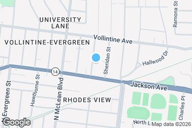 Map image of the property - 872 N Barksdale St