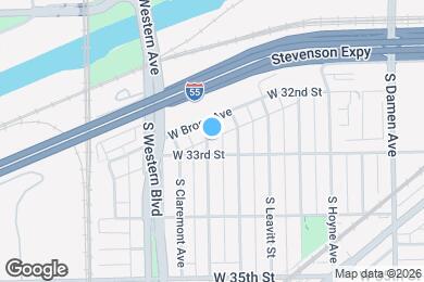 Map image of the property - 3247 S Oakley Ave