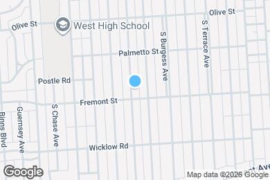 Map image of the property - 284 S Warren Ave