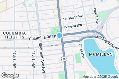 Map image of the property - 2920 Georgia Ave NW