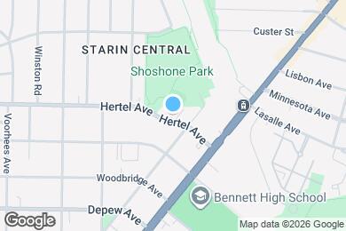 Map image of the property - 2014 Hertel Ave