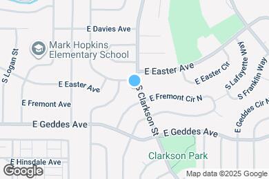 Map image of the property - 7173 S Clarkson St