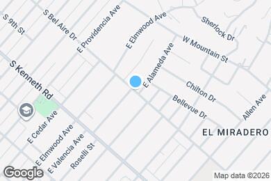 Map image of the property - 912 S Bel Aire Dr