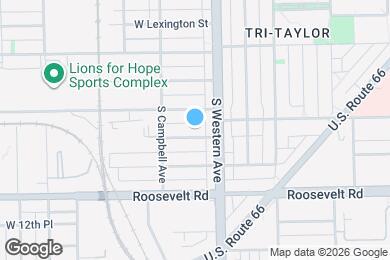 Map image of the property - 2424 W Fillmore St