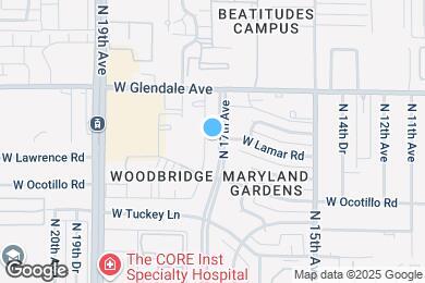 Map image of the property - 6730 N 17th Ave