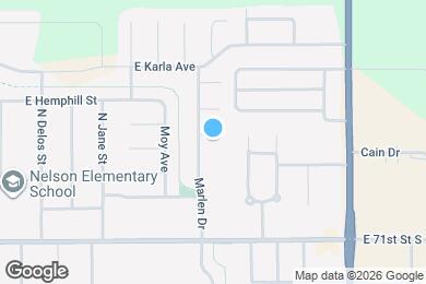 Map image of the property - 208 N Marlen Ct