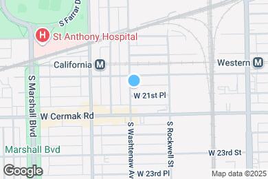 Map image of the property - 2654 W 21st Pl