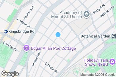 Map image of the property - 2760 Bainbridge Ave