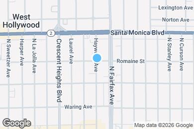 Map image of the property - 950 North Hayworth Avenue