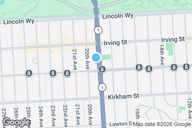 Map image of the property - 1379 19th Ave