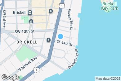 Map image of the property - 1395 Brickell Bay Dr