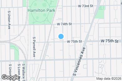 Map image of the property - 7456 S Stewart Ave