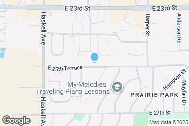 Map image of the property - 1316 E 25th Ter