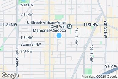 Map image of the property - 1318 T St NW