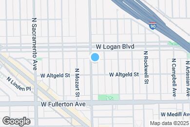 Map image of the property - 2523 N California Ave