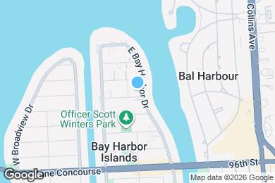 Map image of the property - 10004 E Bay Harbor Dr