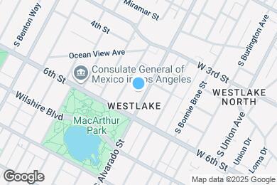 Map image of the property - 427 S Alvarado St