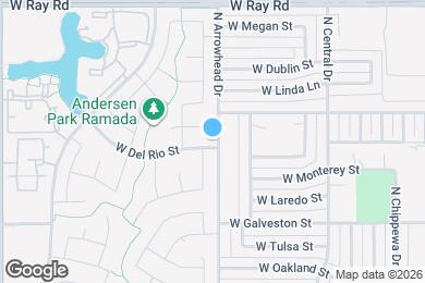 Map image of the property - 1522 W Del Rio St