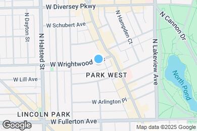 Map image of the property - 637 W Wrightwood Ave