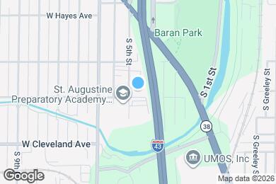 Map image of the property - 424 W Harrison Ave