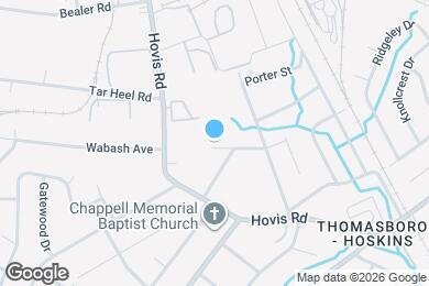 Map image of the property - 614 Wabash Ave