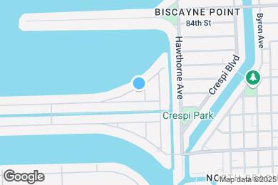 Map image of the property - 1320 N Biscayne Point Rd