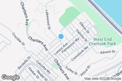 Map image of the property - 1020 Lakewood Ave